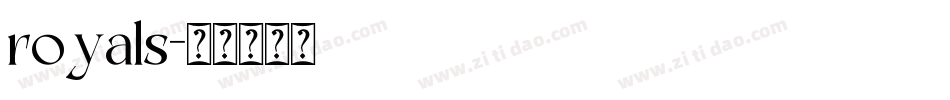 royals字体转换