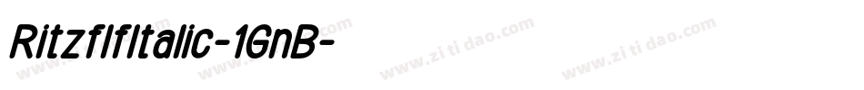 RitzflfItalic-1GnB字体转换