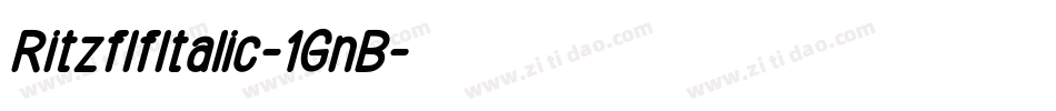 RitzflfItalic-1GnB字体转换