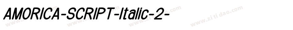 AMORICA-SCRIPT-Italic-2字体转换 AMORICA-SCRIPT-Italic-2字体转换