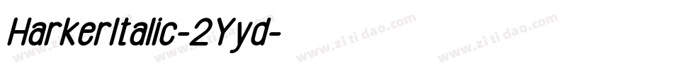 HarkerItalic-2Yyd字体转换