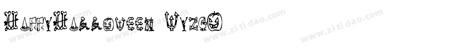 HappyHalloween-WyzgO字体转换