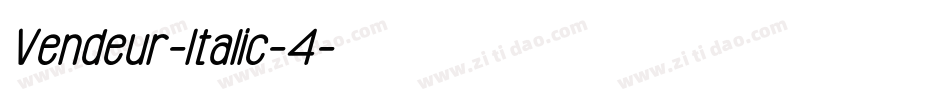 Vendeur-Italic-4字体转换