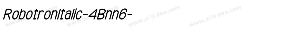RobotronItalic-4Bnn6字体转换
