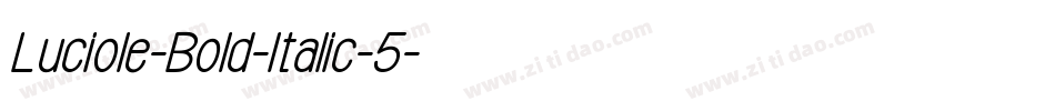 Luciole-Bold-Italic-5字体转换