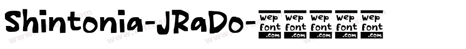 Shintonia-JRaDo字体转换