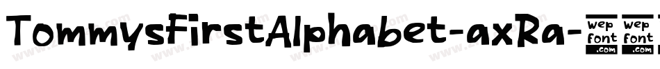 TommysFirstAlphabet-axRa字体转换