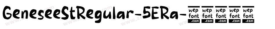 GeneseeStRegular-5ERa字体转换