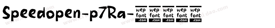 Speedopen-p7Ra字体转换