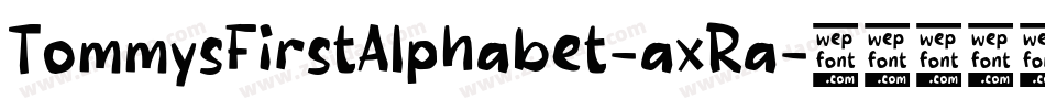 TommysFirstAlphabet-axRa字体转换