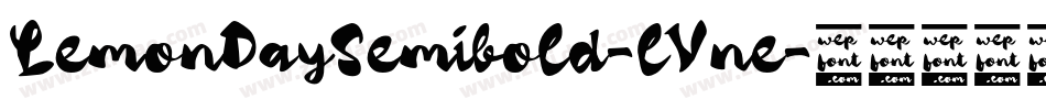 LemonDaySemibold-lVne字体转换