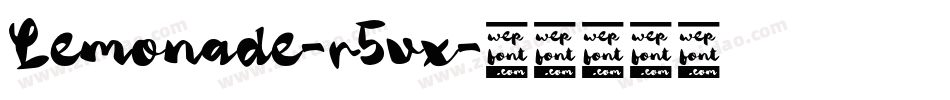 Lemonade-r5vx字体转换