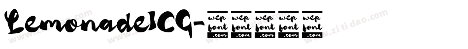 LemonadeICG字体转换