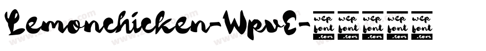 Lemonchicken-WpvE字体转换