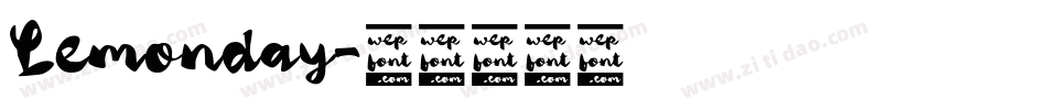 Lemonday字体转换
