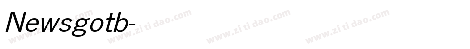 Newsgotb字体转换