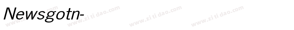 Newsgotn字体转换