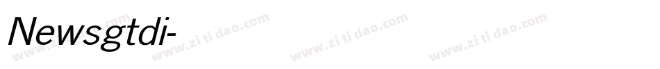 Newsgtdi字体转换