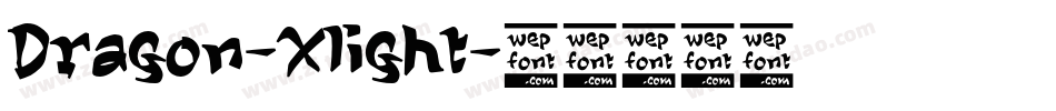 Dragon-Xlight字体转换
