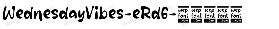 WednesdayVibes-eRd6字体转换