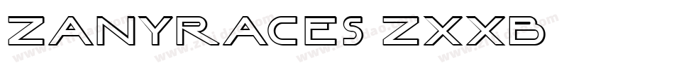 ZanyRaces-ZxxB字体转换