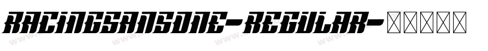RacingSansOne-Regular字体转换