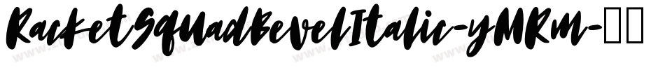 RacketSquadBevelItalic-yMRm字体转换