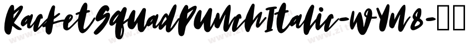 RacketSquadPunchItalic-wYn8字体转换