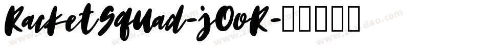 RacketSquad-jOoR字体转换