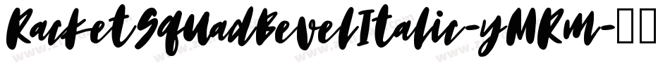 RacketSquadBevelItalic-yMRm字体转换