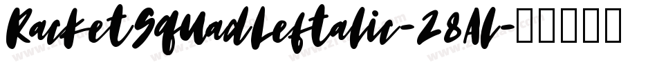 RacketSquadLeftalic-28Al字体转换