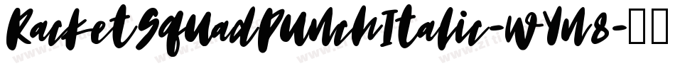 RacketSquadPunchItalic-wYn8字体转换