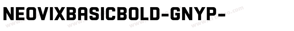 NeovixBasicBold-GnyP字体转换