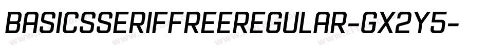 BasicsSerifFreeRegular-gx2Y5字体转换