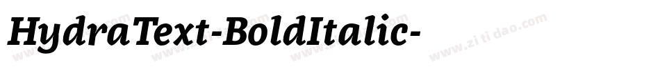 HydraText-BoldItalic字体转换