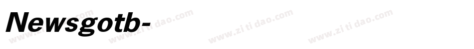Newsgotb字体转换