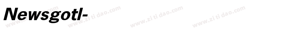 Newsgotl字体转换