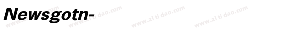 Newsgotn字体转换