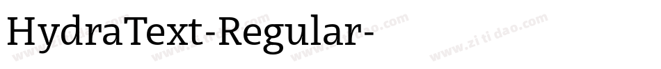 HydraText-Regular字体转换