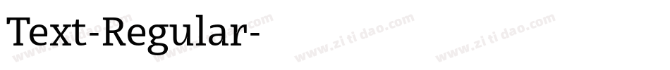 Text-Regular字体转换