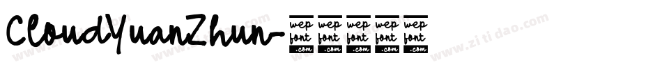 CloudYuanZhun字体转换