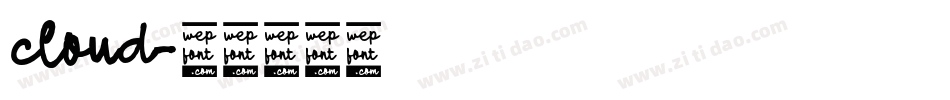 cloud字体转换