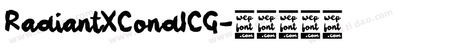 RadiantXCondICG字体转换
