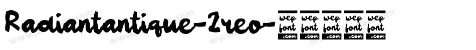Radiantantique-2reo字体转换