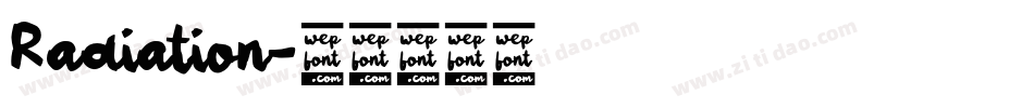 Radiation字体转换