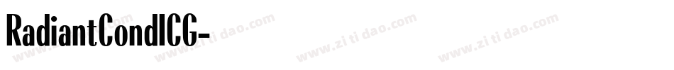 RadiantCondICG字体转换