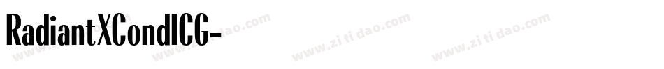 RadiantXCondICG字体转换