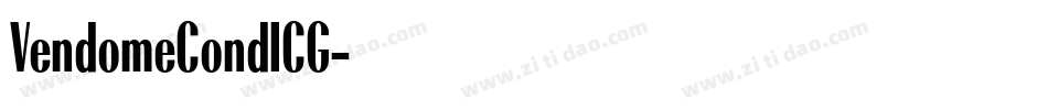 VendomeCondICG字体转换