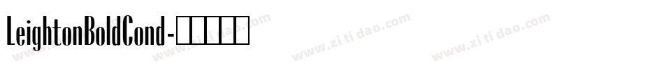 LeightonBoldCond字体转换