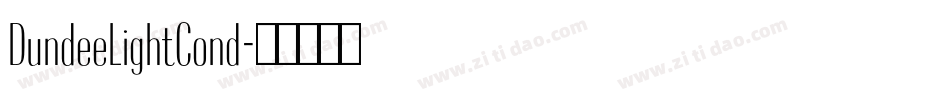 DundeeLightCond字体转换